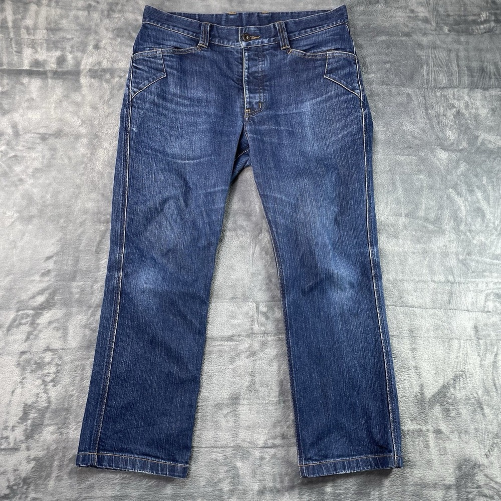 Triple Aught Design Blue Jeans Men 30X30 Fits 34x26 Denim Button Fly Made In USA